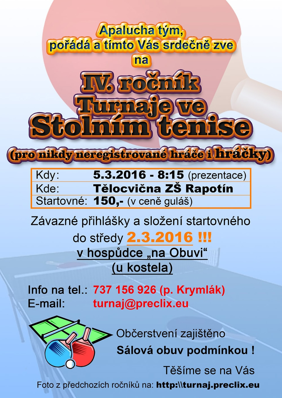 Apalucha turnaj - plakát